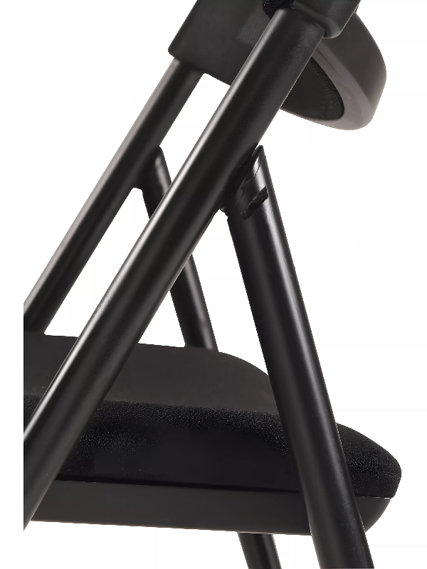 Chaise pliante confortable noir_4