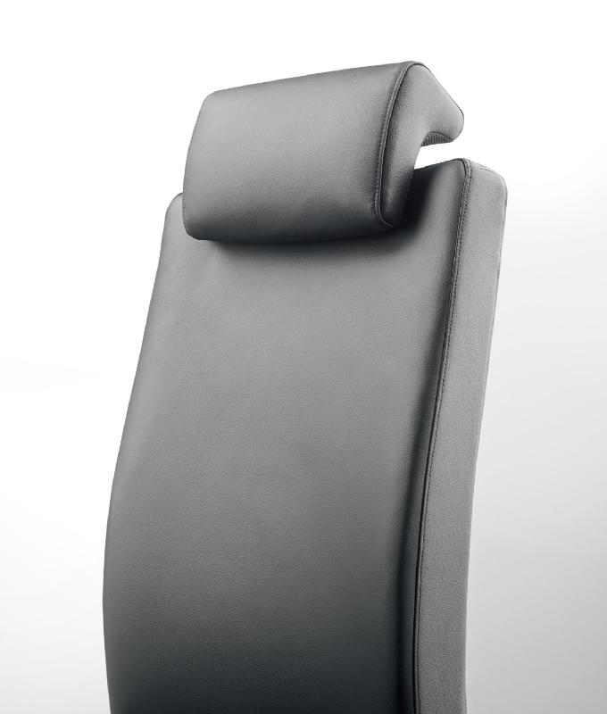 Fauteuil de direction en cuir Bost - Sokoa - cuir noir, Non_4