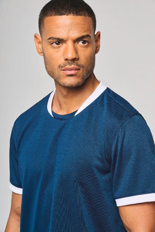 Maillot de rugby manches courtes unisexe PROACT - Réf: PA4027 - 100% polyester, ultra résistant et respirant_4