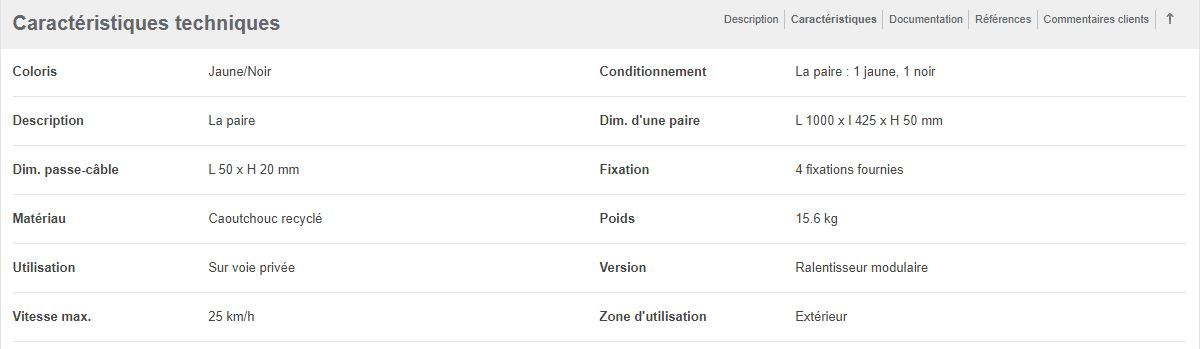 Ralm50jn - ralentisseur de vitesse - signals - dimension l 235 x l 465 x h 75 mm_4