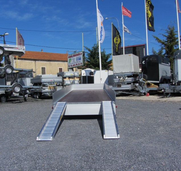 Remorque plateau - Humbaur HT 306221 GR - 2 essieux, roues dessous, ridelles alu, 3000 kg PTAC_4