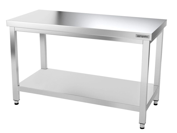 Tables Inox centrales Premium avec Etagère - P 600 mm | Ggm - 1000_4