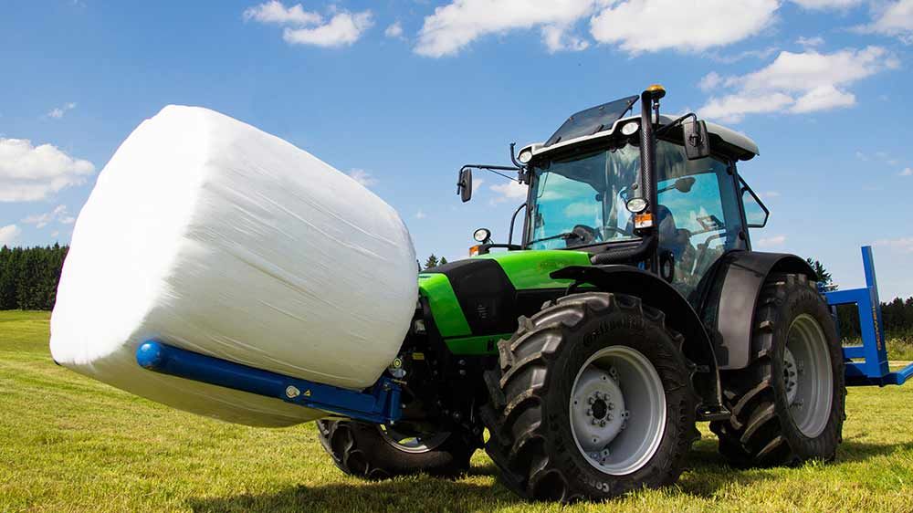 Btgha - Fourche à balles rondes avec redresseur - Goewell - Poids 125 kg - Pour balles de 1,00 à 1,80 m de diamètre_4