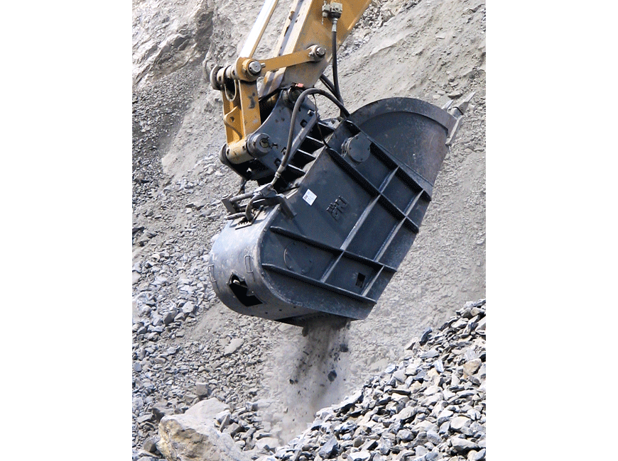 Godet concasseur - mâchoire à mouvement translatoire - capacité SAE 0.75 m³ ou 1 m³_4