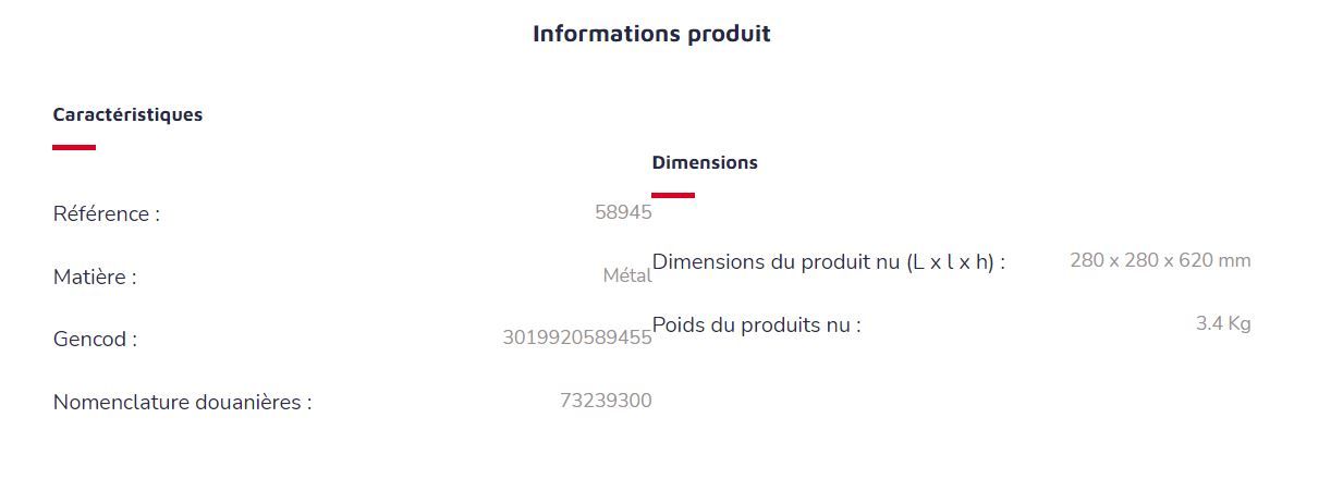 Réf. 58945 Kipso - Cendrier corbeille étouffoir 0,25L/17,5L - Rossignol - Noir graphique - Fabrication française_4