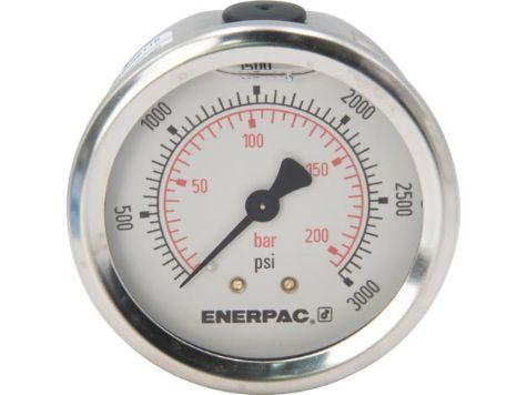 G2533SR, Manomètre, 63 mm Face, Montage arrière, Bain de glycérine, 200 bar pression maximale_4