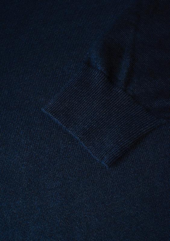 Pull-over femme - Mélange de laine mérinos de luxe et élégant - Ashbury Femme - Bleu marine - Nimbus_4