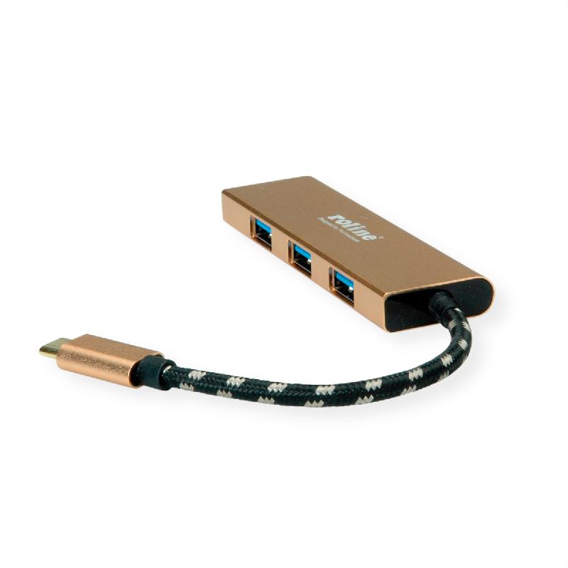 ROLINE GOLD Hub USB 3.2 Gen 1, 4 ports, prise type C_4