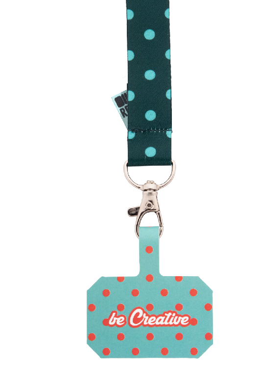 Bracelet personnalisable en RPET - avec mousqueton en métal et pochette téléphone imprimée_4