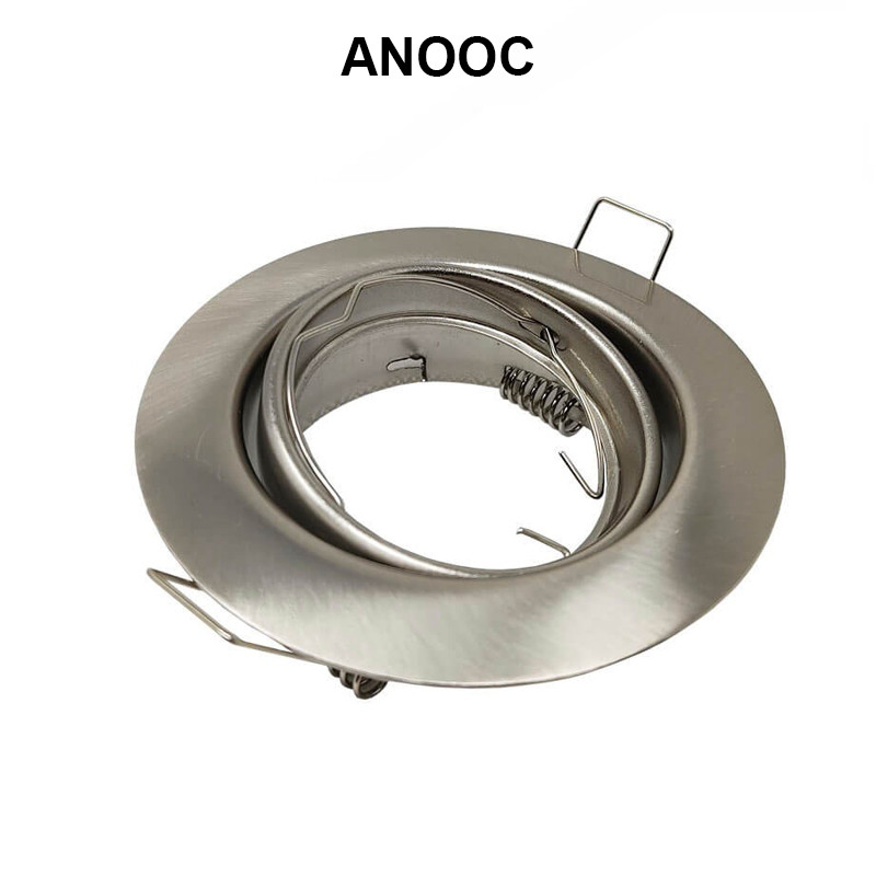 Anneau d'encastrement orientable blanc GU10 - aluminium réglable - Réf ANOOB_4