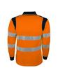 Polo haute visibilité orange et bleu - 100% polyester bird-eye - 150g/m2 - Normes EN ISO 13688 et EN ISO 20471_4