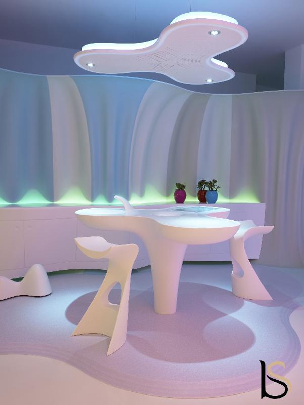 Tabouret haut Konkord - Slide - Bleu_4