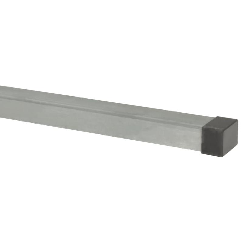 Vidaxl poteaux de clôture de jardin 10 pcs argenté 220 cm acier 3196172_4