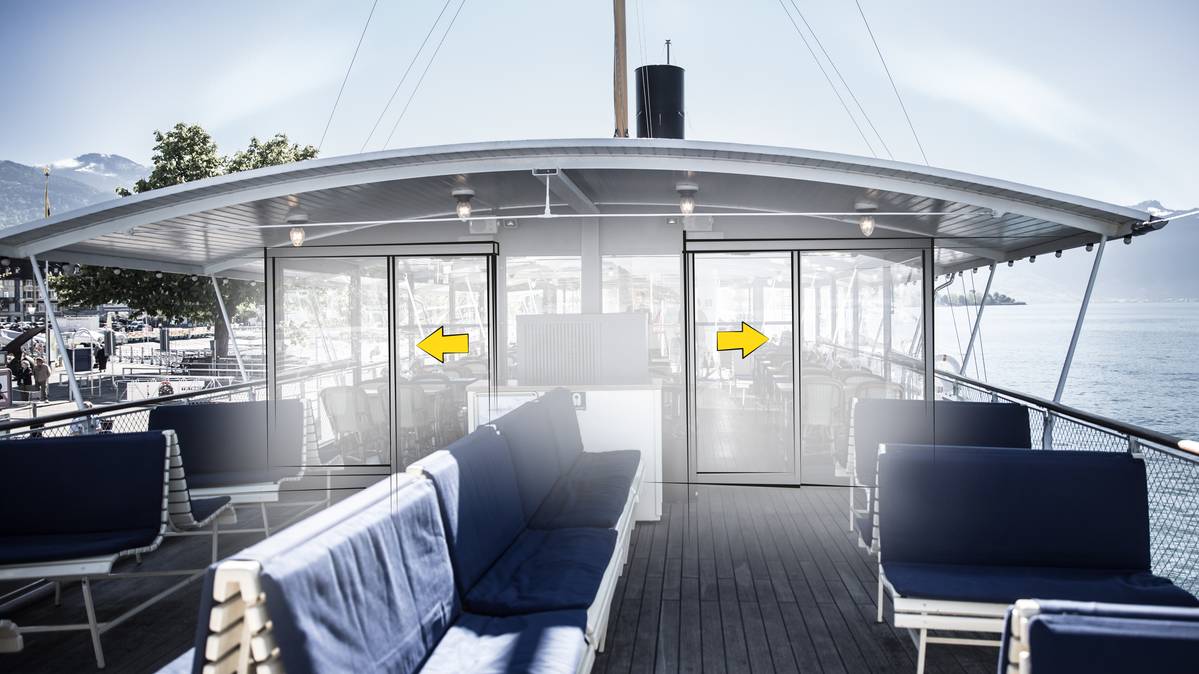 Portes coulissantes solutions spéciales - système d'entraînement modulaire et invisible_4