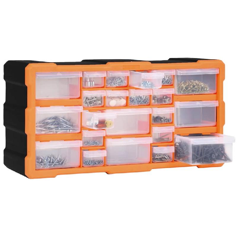 Vidaxl organisateur multi-tiroirs avec 22 tiroirs 49x16x25,5 cm 147583_4