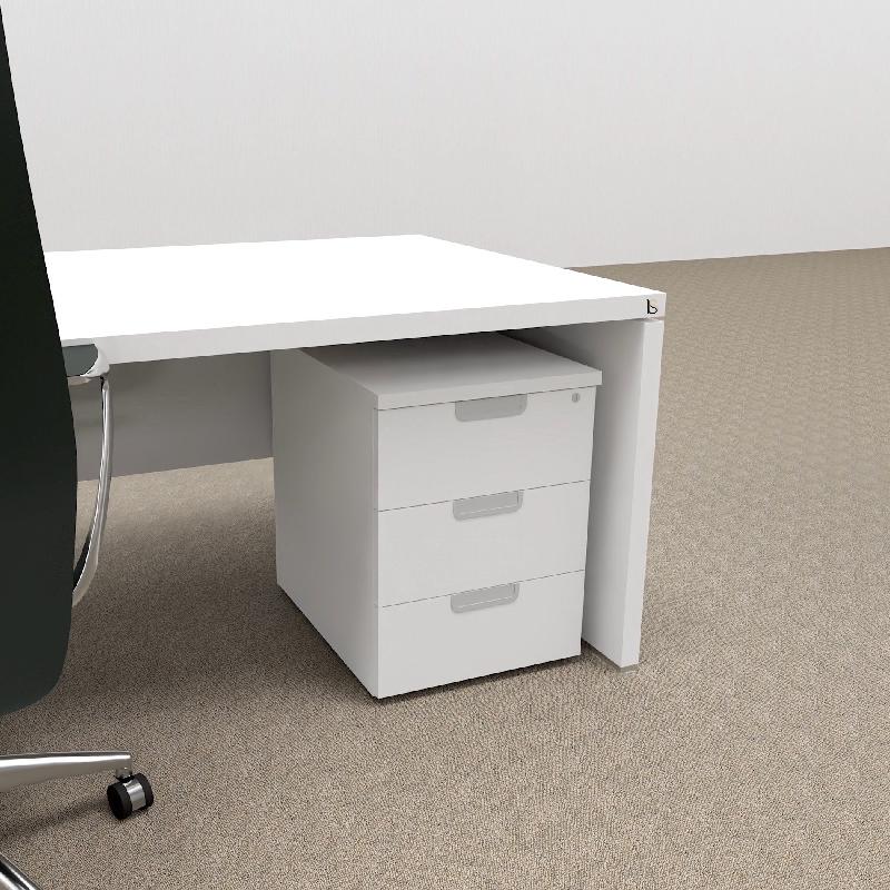Caisson mobile TAK - Mobel Linea - Blanc, 3 tiroirs_0