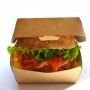Grande boîte hamburger kraft brun - 14,5 cm - résistante aux graisses et chocs - conditionnée par 400_4