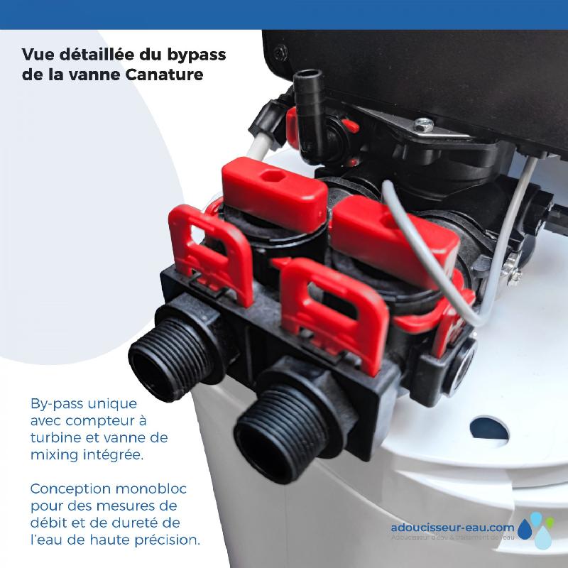 Adoucisseur d'eau 20l vanne canature complet avec accessoires - 1 à 4 personnes_4
