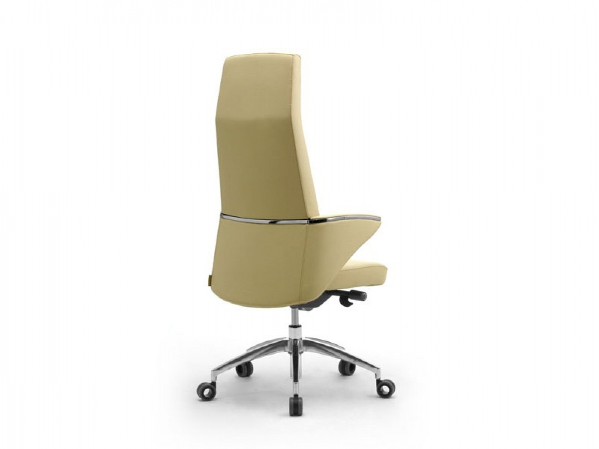 Fauteuil de direction haut de gamme ZEUS - design moderne, finitions cuir, tissu ignifugé et similicuir, garantie 5 ans_4