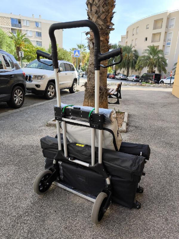 Diable pliant téléscopique avec poignées charge maximale 200kg_4