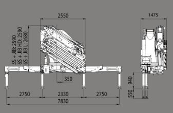 Grue auxiliaire BIG 455 - Effer - Pression 340 bar - capacité de levage 30 à 300 txm_4