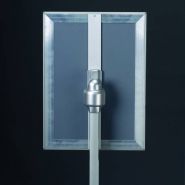 4007 - Porte-visuel de comptoir - Afix Diffusion - Hauteur réglable avec mât télescopique - Aluminium anodisé naturel - Formats A4 ou A3_4