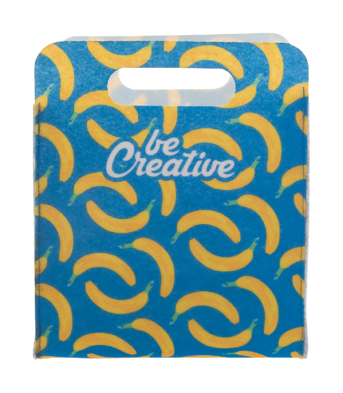 Organisateur de bureau en feutre RPET - impression quadri personnalisée avec poignées découpées_4