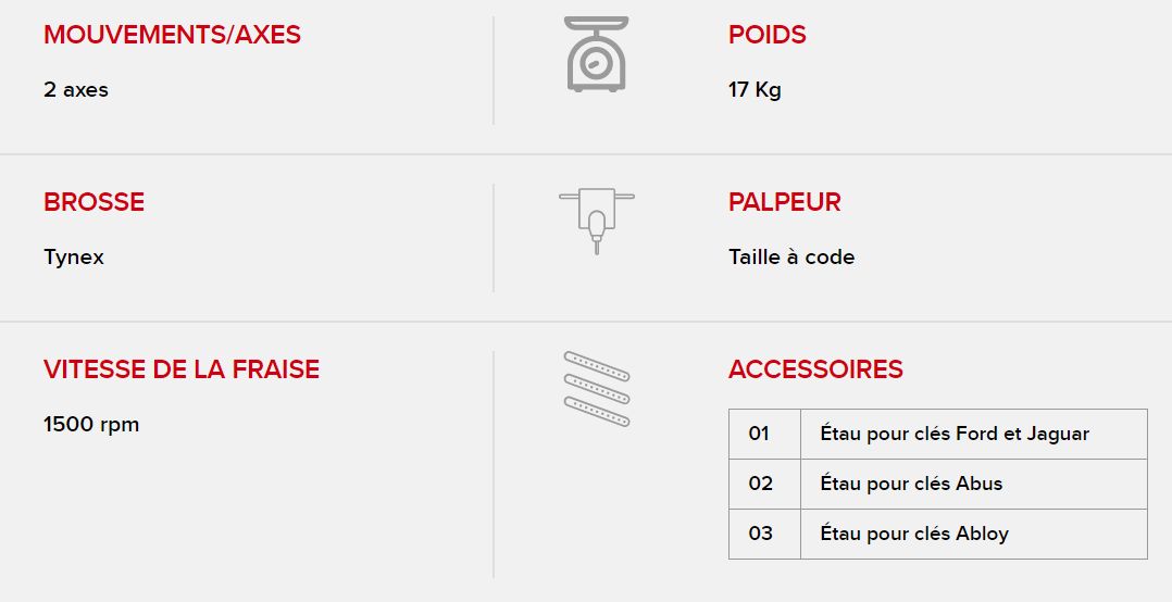 Falcon - Machine mécanique pour clés spéciales Tibbe, Abus, Abloy - Keyline S.P.A. - 17 kg_4