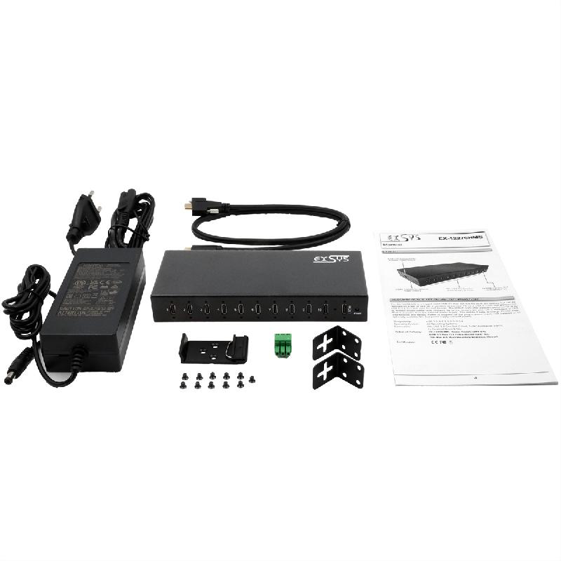 EXSYS EX-12270HMS HUB métallique 10 ports USB 3.2 Gen 2, 10x USB type C_4