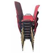 Chaise empilable ISO TISSU résille polypro bois - Buff'hyeres Collectivités_4