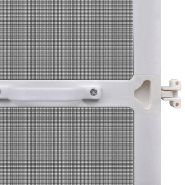Vidaxl moustiquaire à charnière pour portes blanc 100 x 215 cm 141563_4