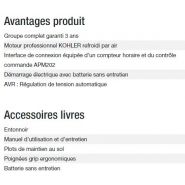 Technic 6500 A AVR UK C5 - Groupe électrogène Kohler - Puissance max 6,30 kW - 50 Hz - 230 V_4