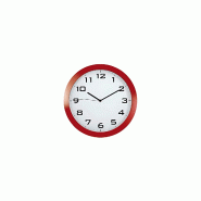 Horloge murale silencieuse rouge - Ø38 cm - Mouvement à quartz haute précision - Fabrication RPC_4