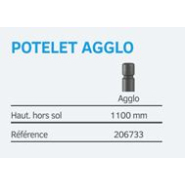 Potelet inclinable AMORTICHOC - accepte la poussée d'un véhicule - inclinaison max 45° - Ø76 mm - 6 modèles au choix_4