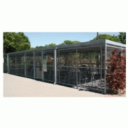 Abri vélo fermé 5-lock-green  / structure en acier / bardage en verre securit_4