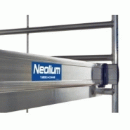 Échafaudage roulant aluminium Neolium 250 Line - Comabi SNC - hauteur de travail maximale 14 m, structure en aluminium soudé_4