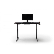 Bureau assis debout électrique réglable en hauteur de 73 à 123 cm - Plateau bois imitation carbone 140x65 cm - DX Racer Gaming 3_4