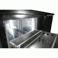 Arrière bar réfrigérée noir 1 porte et 2 tiroirs l1462mm 7450.0316 COMBISTEEL_4