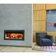 Insert large vision C-1000DF porte battante - 13kW - Double combustion - Marque Termofoc_4