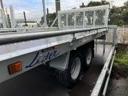Remorque plateau roues dessous LIDER 3.5m - PTAC : 2000 Kg - 2 essieux freinés - 355 x 180 cm - Reference -T-UT20294_4