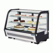 Vitrine réfrigérée de comptoir noire Série G 160L | Polar - GP291_4