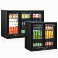 Arrière bar réfrigéré 2 portes DB201S noir TEFCOLD_4