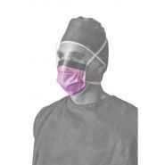 Masque chirurgical - Medline - Type IIR - Résistant aux fluides - Couche externe violette_4