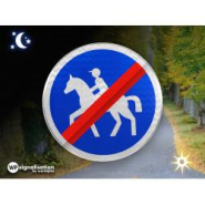 Panneau de signalisation B42 - Fin d'un chemin réservé aux cavaliers - Conformité NF et CE_4