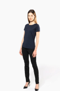 T-shirt Supima col rond manches courtes femme - Kariban Réf: K3001 - 100% coton, toucher soyeux_4