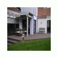 Lame terrasse bois composite alvéolaire Qualita - Gris carbone - 360 cm x 14 cm x 2,5 cm - Surface couverte 0,5 m² - Garantie 10 ans_4