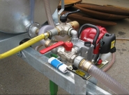 Réservoir d'eau transportable 5200L avec motopompe intégrée