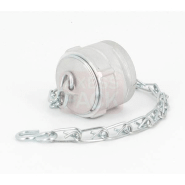 Bouchon avec verrou + chainette Ø 32 mm - Alu_4