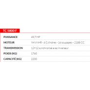 Tracteur agricole TC 5800 F pour activités modernes