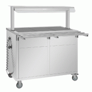 Buffet central mobile avec plaque chauffante 3 x GN 1/1 - Buffalo - JB186_4